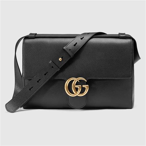 gucci marmont messanger man soft leather shoulder bag|gucci marmont matelassé shoulder bag.